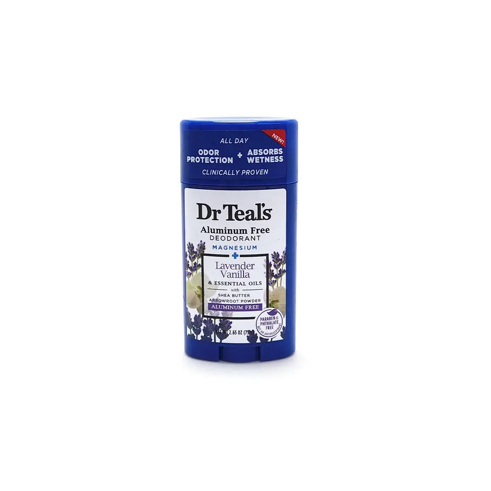 Desodorante Sin Aluminio Dr Teals Lavanda Vainilla 75g