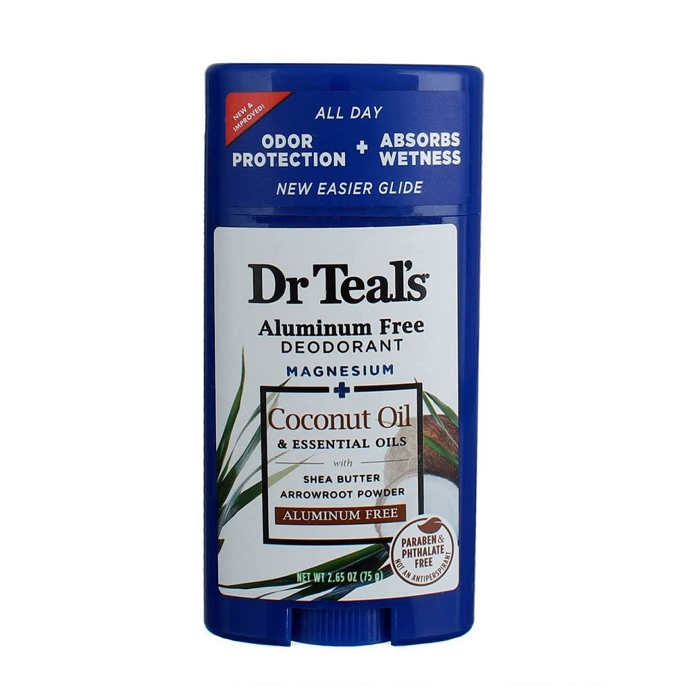 Desodorante Sin Aluminio Dr Teals Aceite De Coco 75g