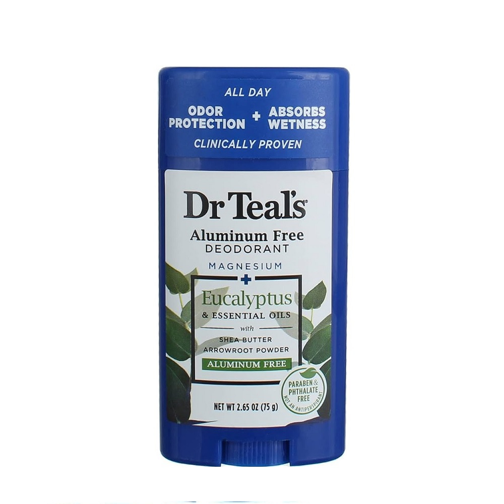 Desodorante Sin Aluminio Dr Teals Eucalipto 75g