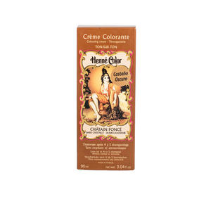 Crema Colorante Henna Castaño Oscuro 90ml