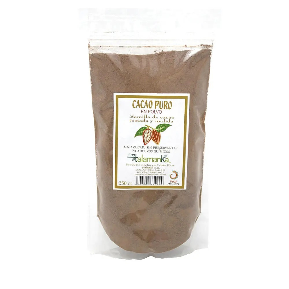Cacao Puro En Polvo 250grs Eco Talamanka