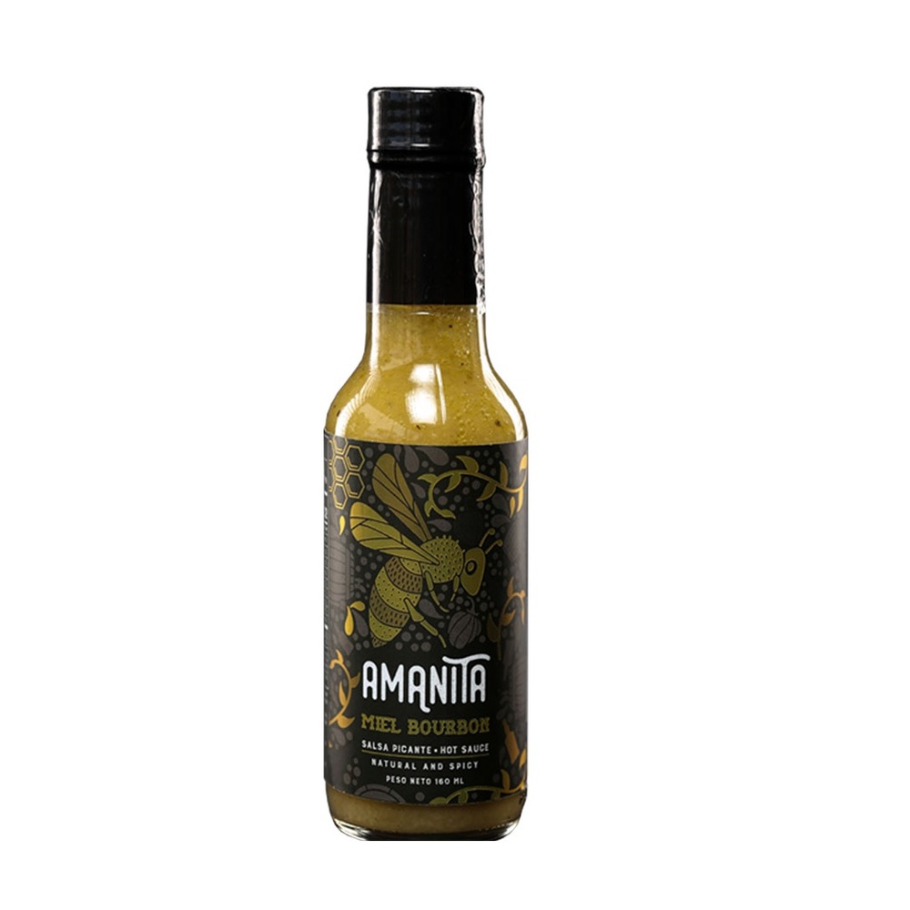 Salsa picante con miel bourbon 160 ml Amanita